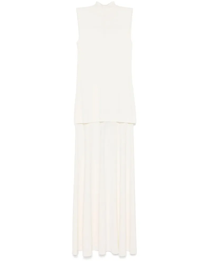 Jil Sander Maxikleid aus Krepp - Nude Nude