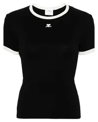 Courrèges Reedition T-Shirt Schwarz