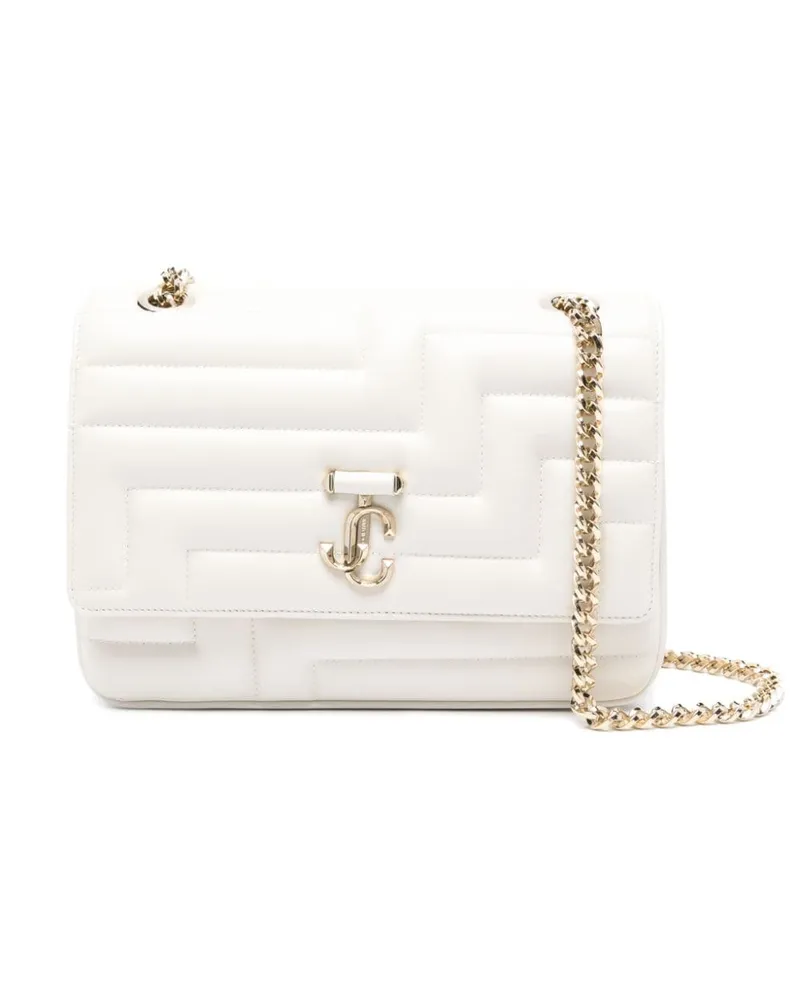 Jimmy Choo Avenue Matelassé-Schultertasche - Nude Nude