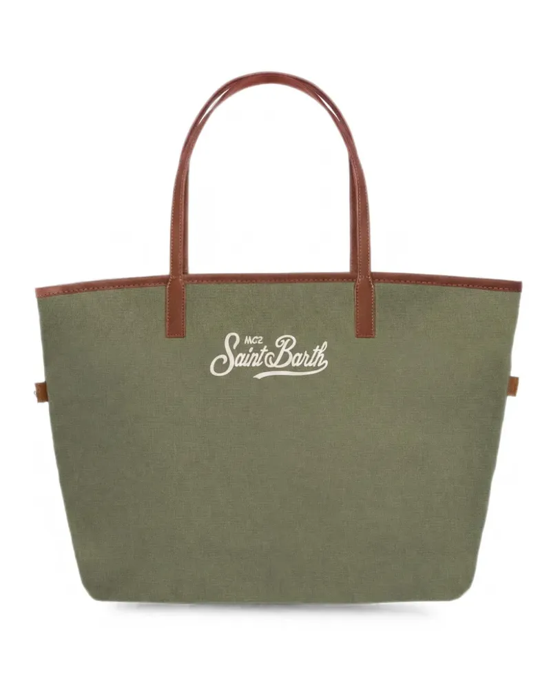 MC2 Saint Barth City logo-embroidered tote bag - Grün Grün
