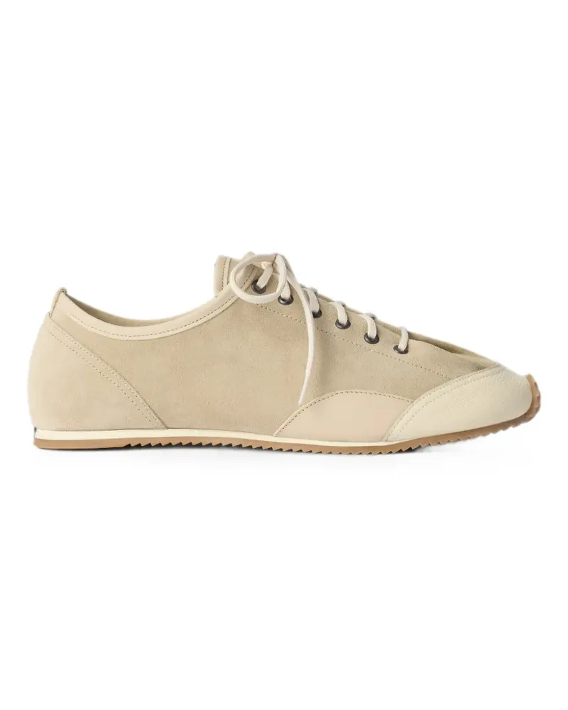 Christophe Lemaire Gummy Grips sneakers in mixed leathers - Nude Nude