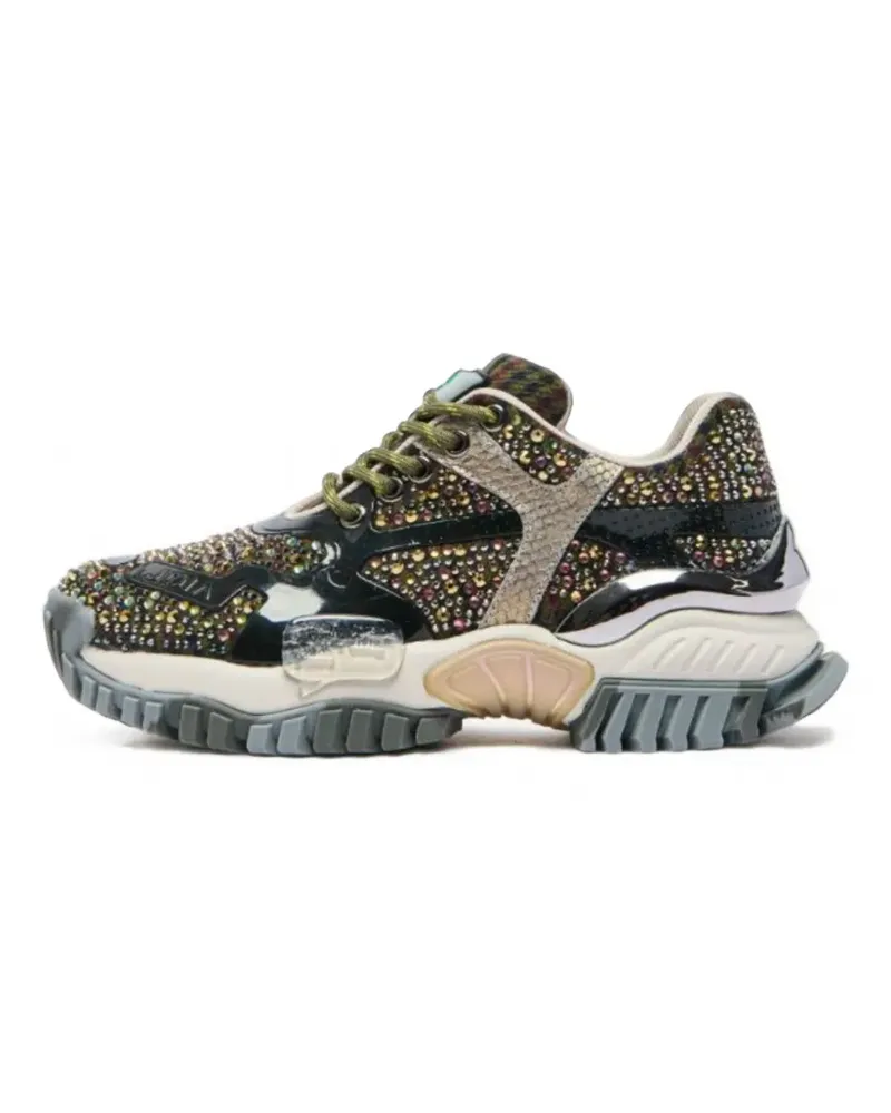 AMI Paris Joia Paris crystal-embellished sneakers - Grau Grau