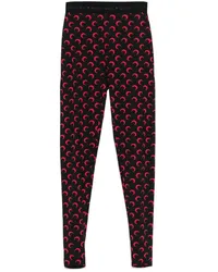 Marine Serre Moon Leggings mit Steg Schwarz