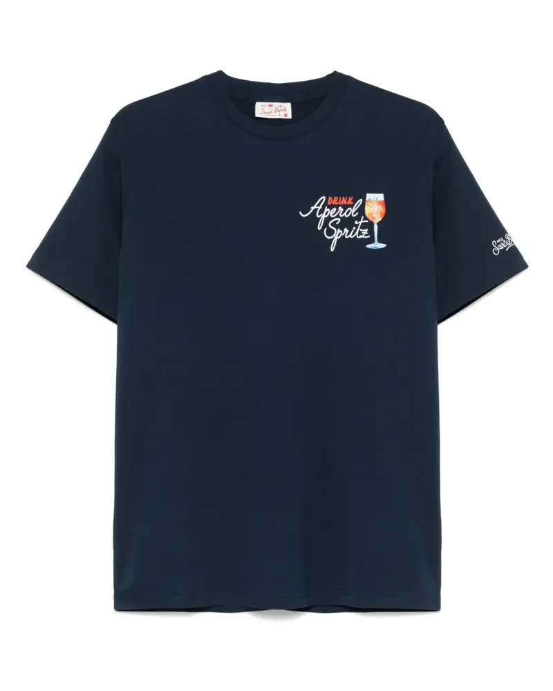 MC2 Saint Barth x Aperol Spritz T-Shirt aus Baumwolle - Blau Blau