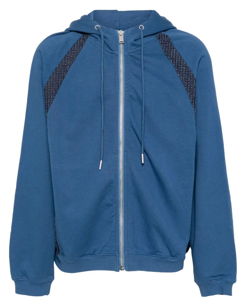 FIVE CM Kapuzenjacke mit Kontrasteinsätzen - Blau Blau