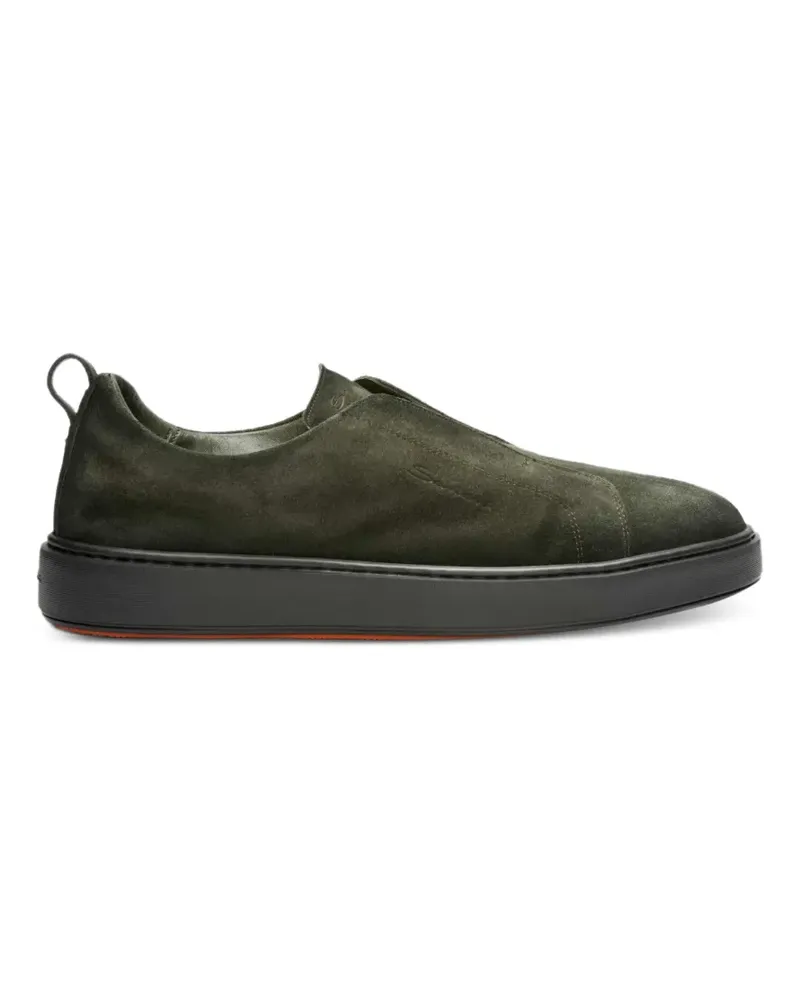 Santoni Victory-2 Slip-On-Sneakers - Grün Grün