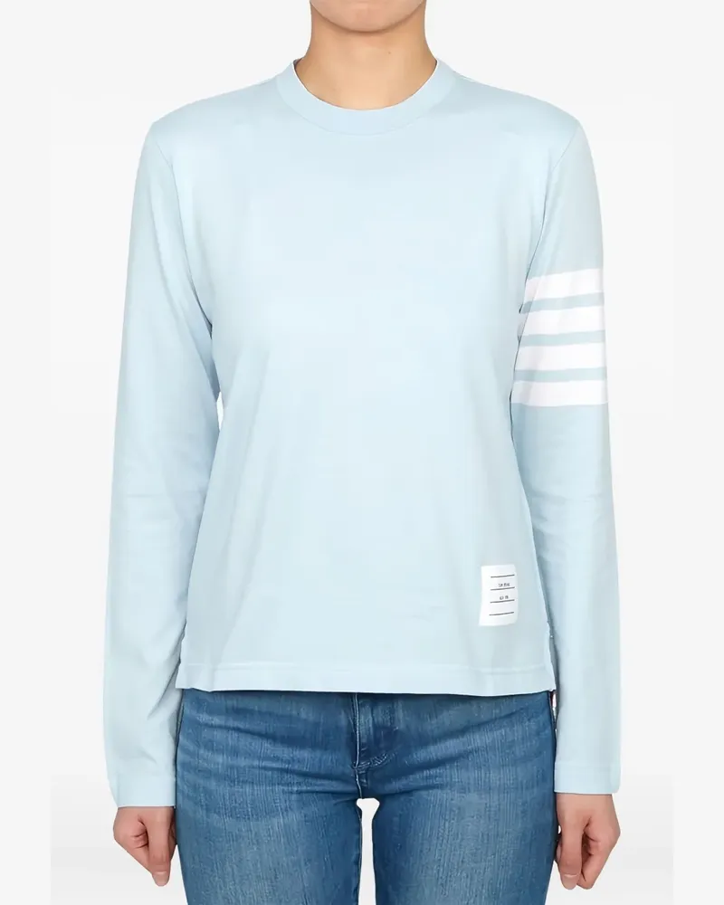 Thom Browne Pullover mit Logo-Streifen - Blau Blau