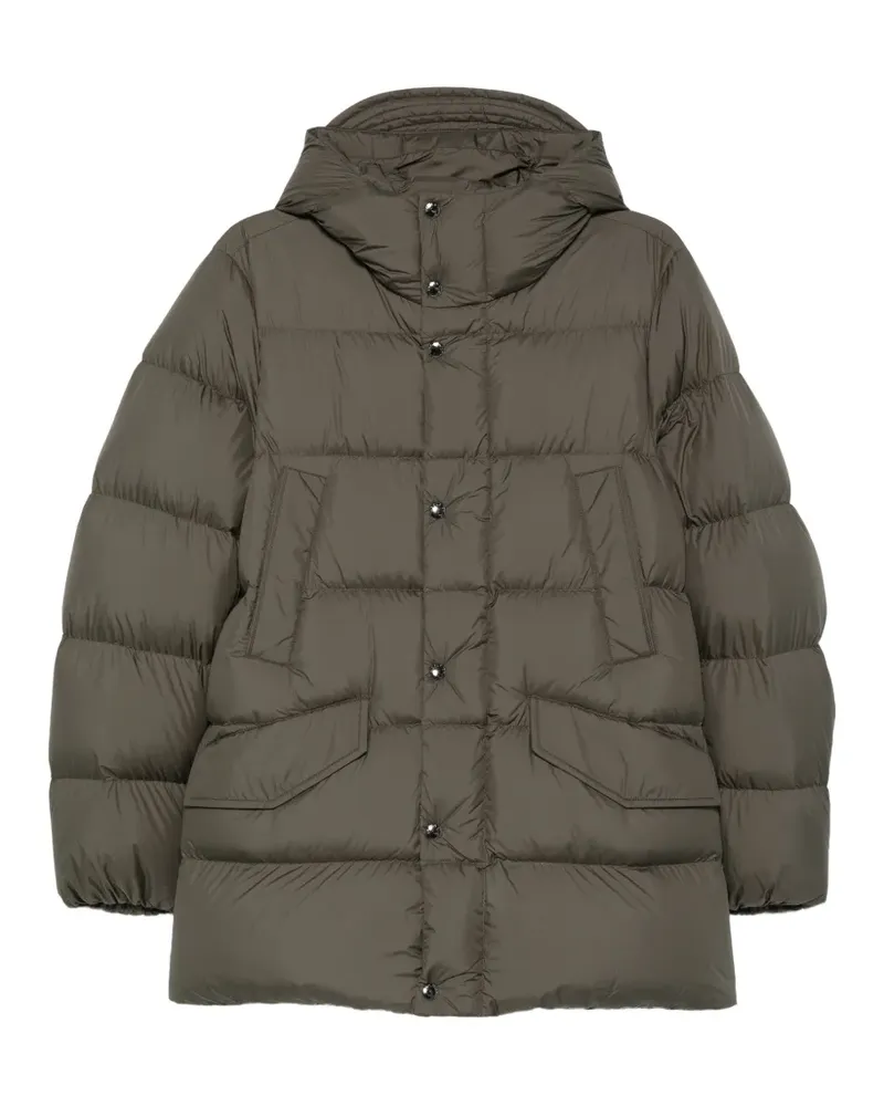 Woolrich Cloud quilted hooded coat - Grün Grün