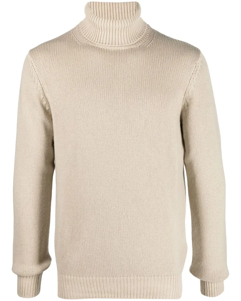 Dell'oglio Gestrickter Rollkragenpullover - Nude Nude
