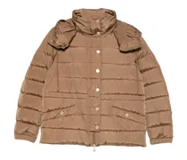 Geknöpfte Kapuzenjacke - Braun