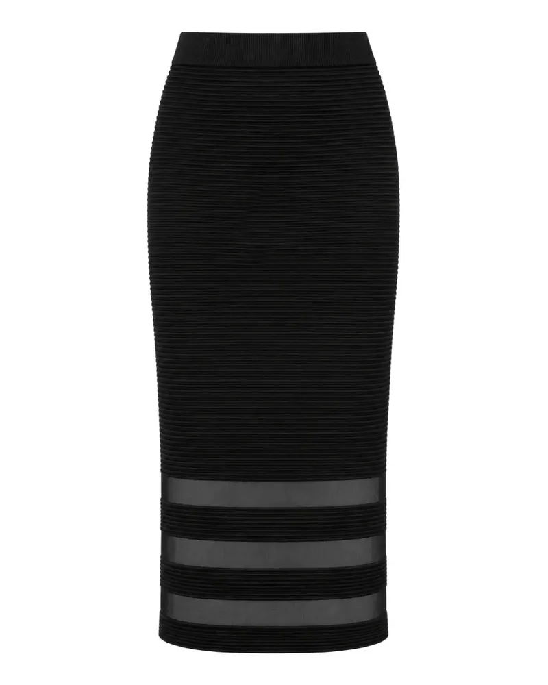 Ted Baker Cairie ribbed-knit pencil midi skirt - Schwarz Schwarz
