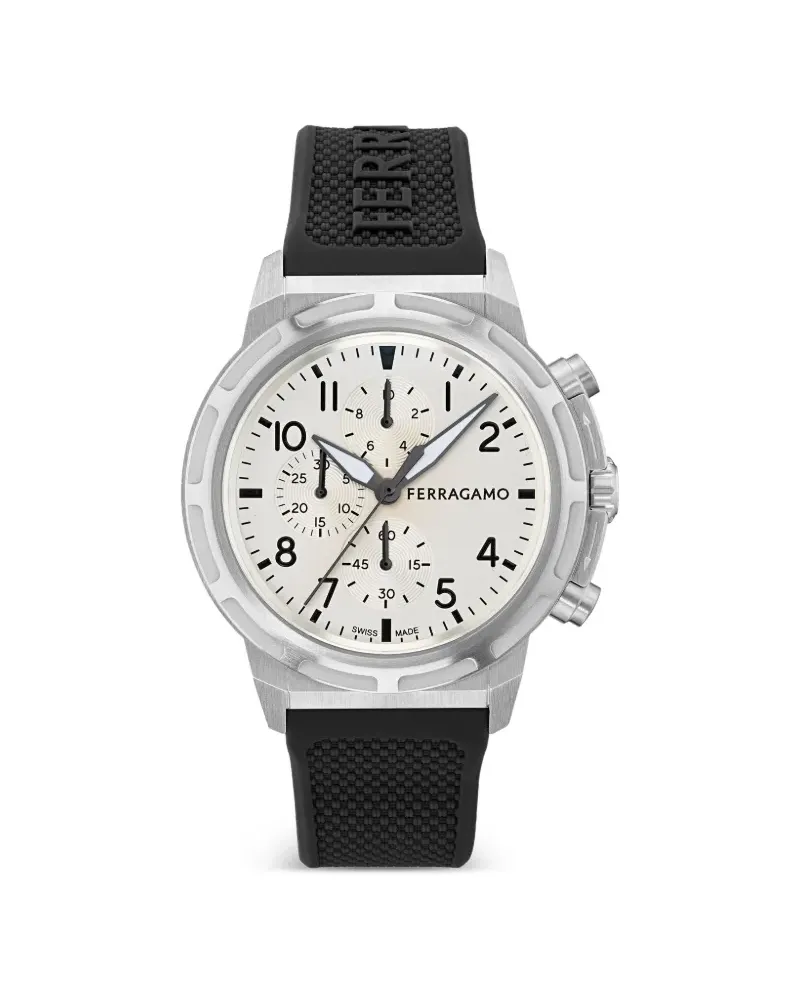 Ferragamo Chronograph 44mm - Weiß Weiß