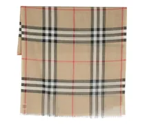 Karierter Schal - Nude