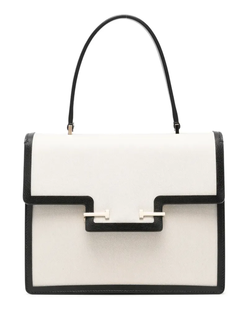 Tom Ford small Aube contrast-trim tote bag - Nude Nude