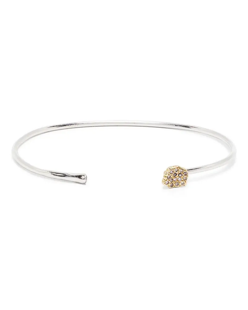 Rosa Maria 12kt Gelbgoldarmreif mit Diamanten - Silber Silber