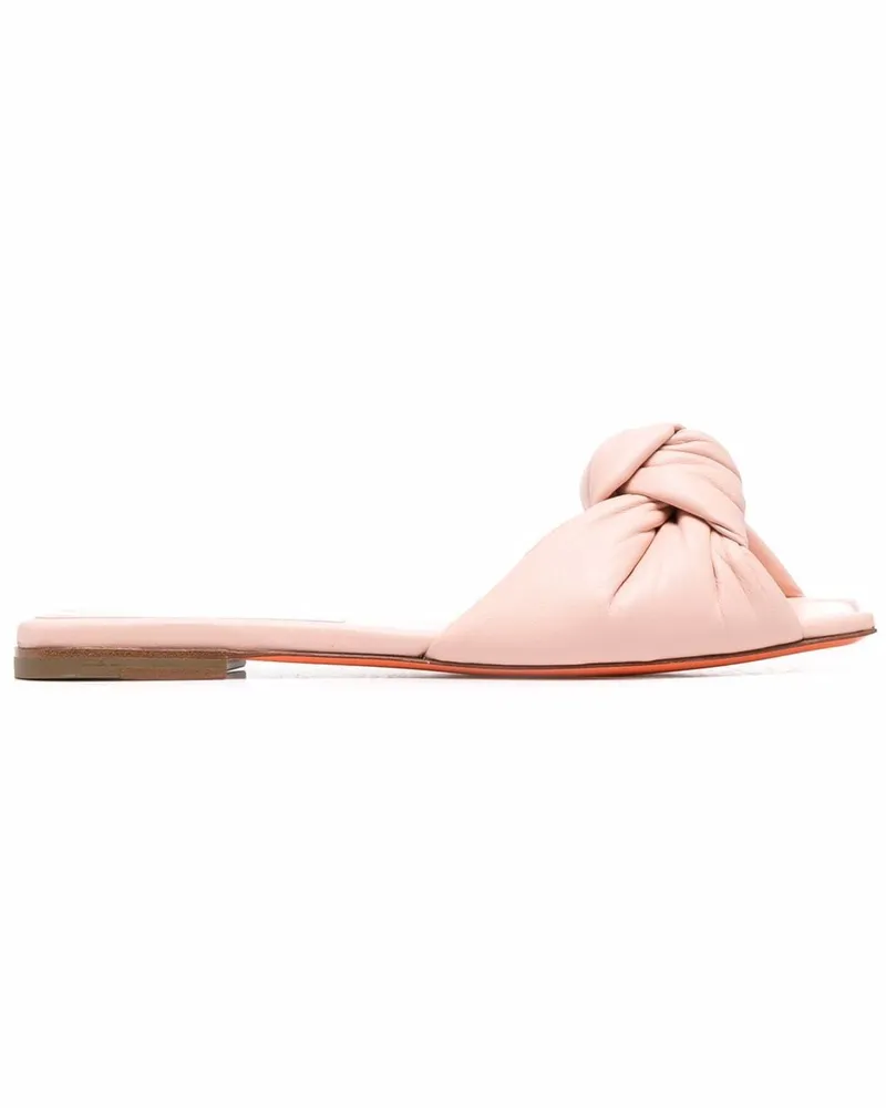Santoni Sandalen aus Leder - Rosa Rosa