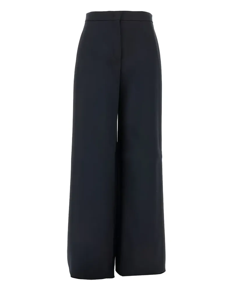 Max Mara Hose mit geradem Bein - Blau Blau