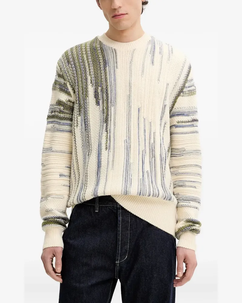 Desigual stripe-pattern knitwear sweater - Nude Nude