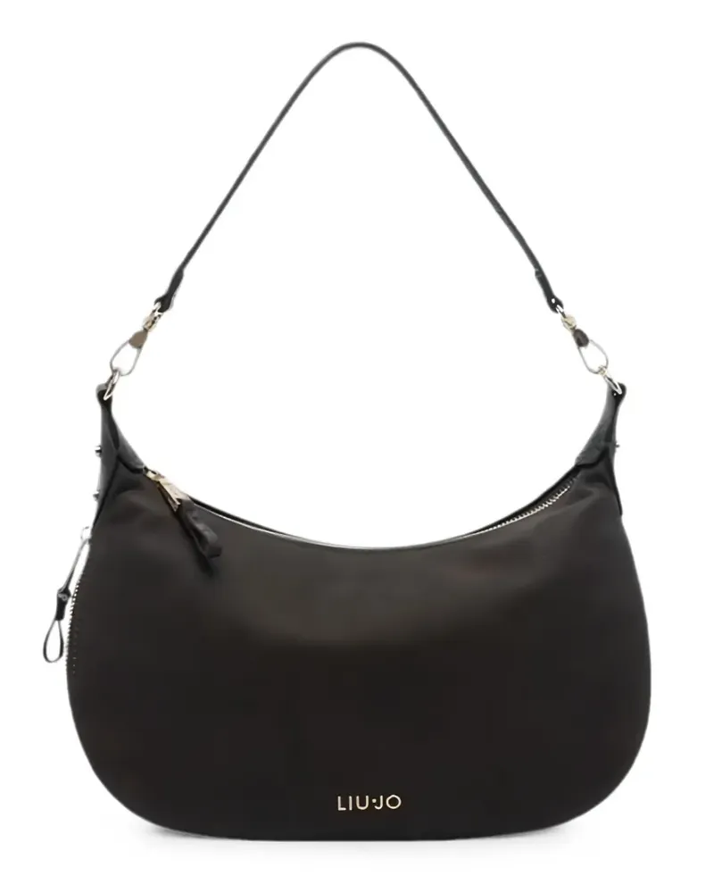 Liu Jo medium Hobo logo-detail grained shoulder bag - Braun Braun