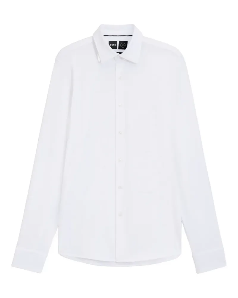 HUGO BOSS Langärmeliges Hemd - Weiß Weiß