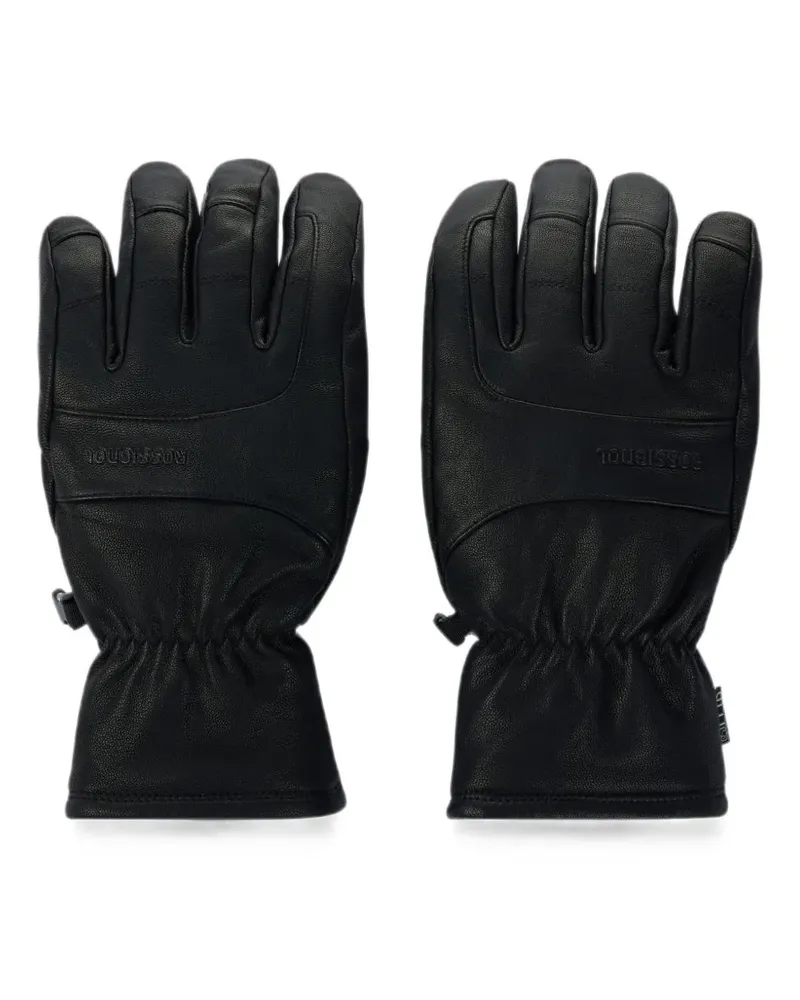 Rossignol Handschuhe mit Logo-Prägung - Schwarz Schwarz