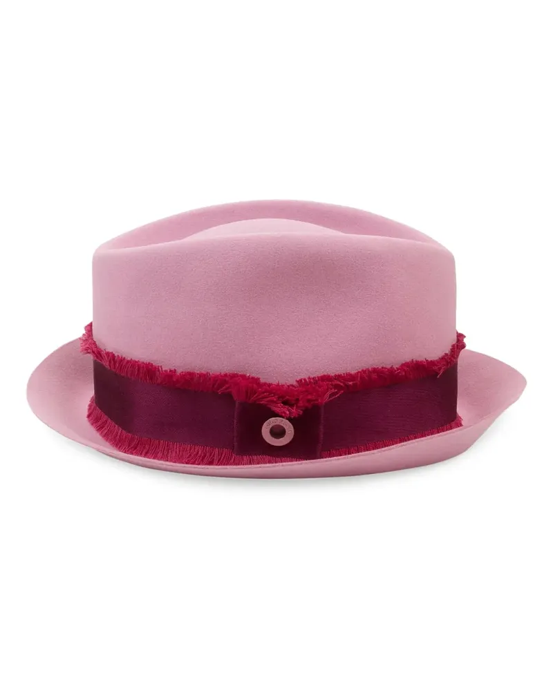 Loro Piana Fedora aus Filz - Rosa Rosa