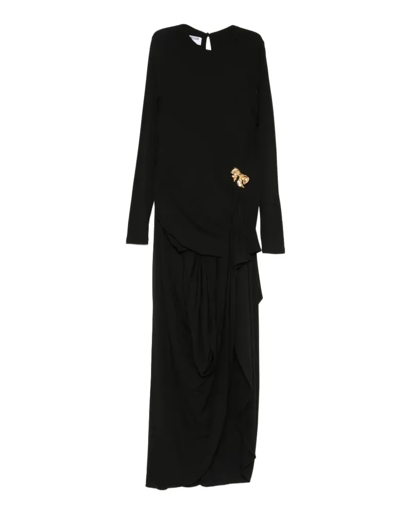 Moschino bow-detail maxi dress - Schwarz Schwarz