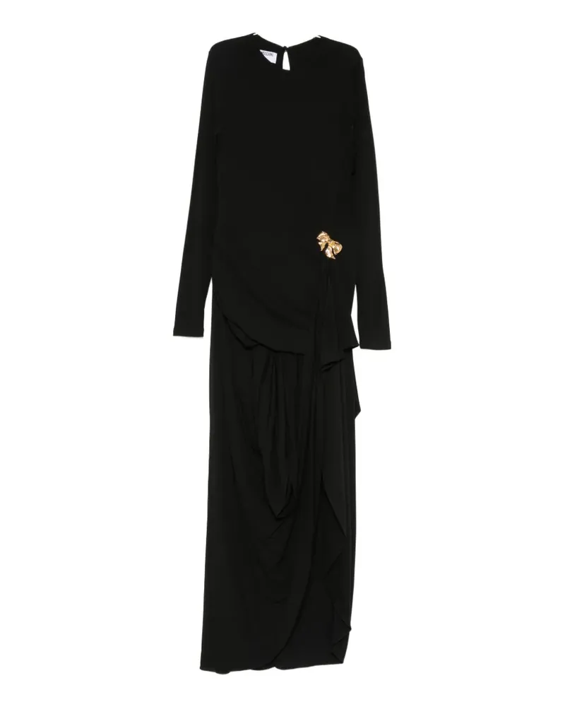 Moschino bow-detail maxi dress - Schwarz Schwarz
