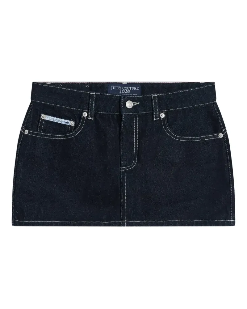 Juicy Couture Jeans-Minirock mit TH Crest-Stickerei - Blau Blau