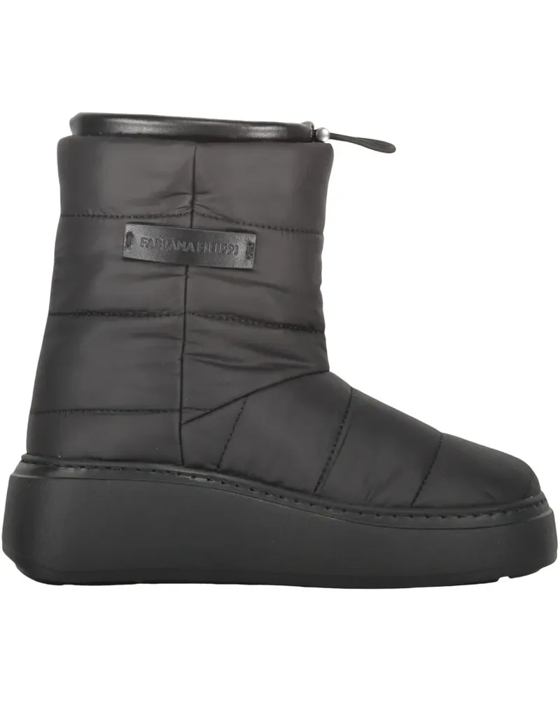 Fabiana Filippi Stiefel mit Steppung - Schwarz Schwarz