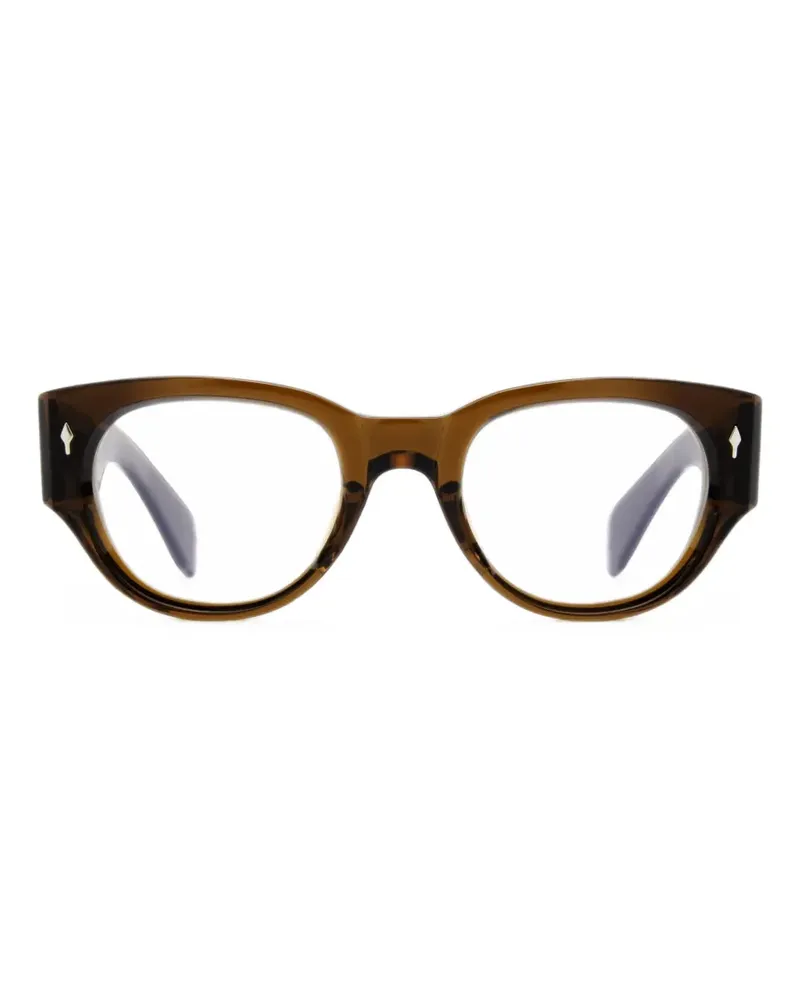 Jacques Marie Mage Altabani Brille mit geometrischem Gestell - Braun Braun