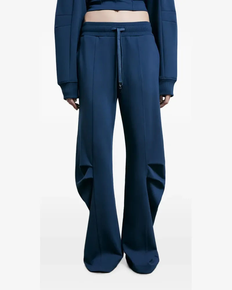 Patrizia Pepe cotton‑fleece barrel trousers - Blau Blau