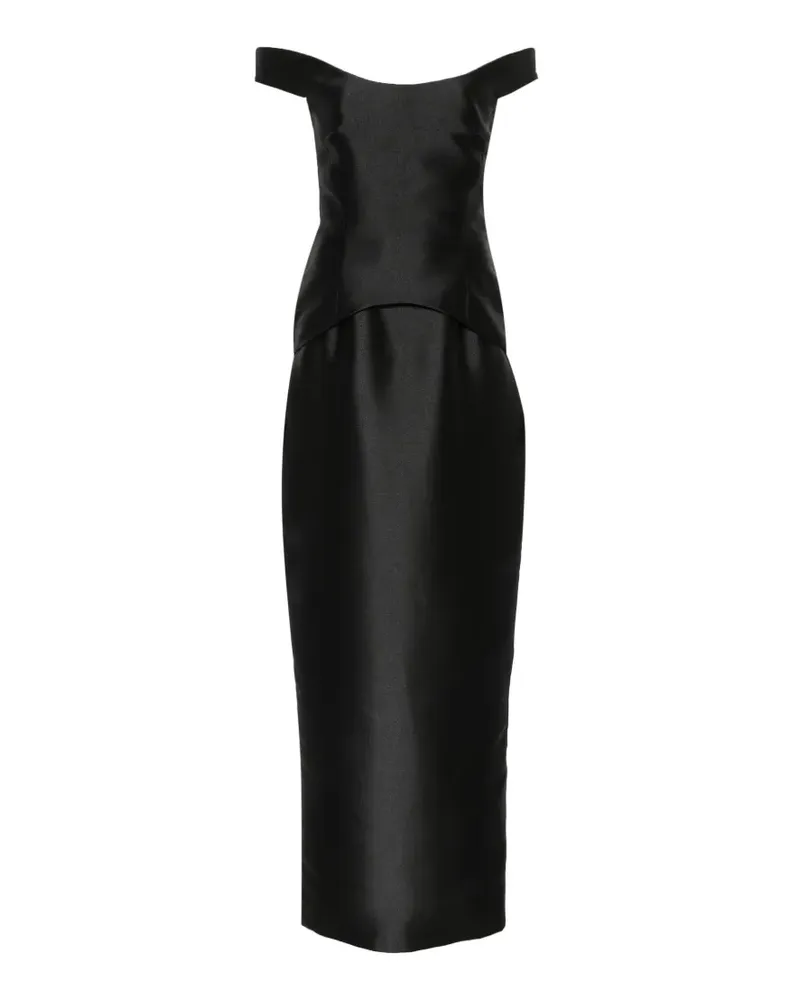Solace London Pieta Maxikleid - Schwarz Schwarz