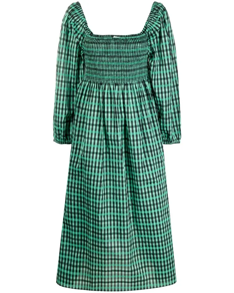 Baum und Pferdgarten Aquina Seersucker-Kleid - Grün Grün