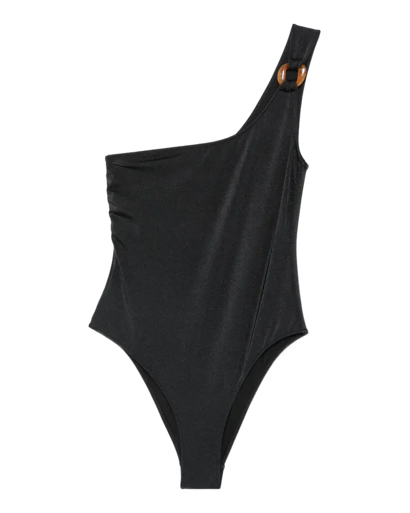 Anjuna one-shoulder ring-detail swimsuit - Schwarz Schwarz
