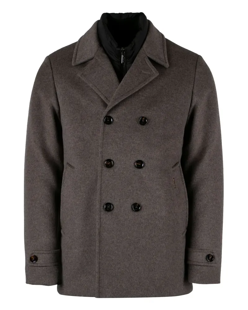 MOORER Bolgi Wollmantel - Braun Braun