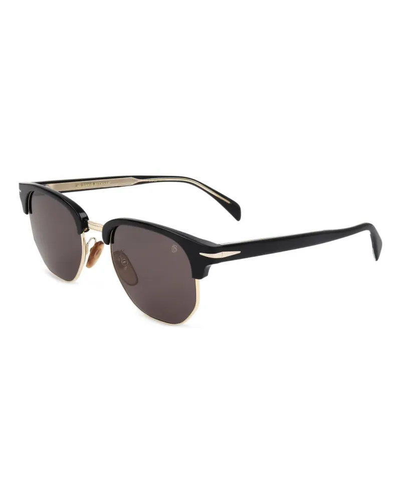 EYEWEAR by DAVID BECKHAM Sonnenbrille mit Brauensteg - Schwarz Schwarz