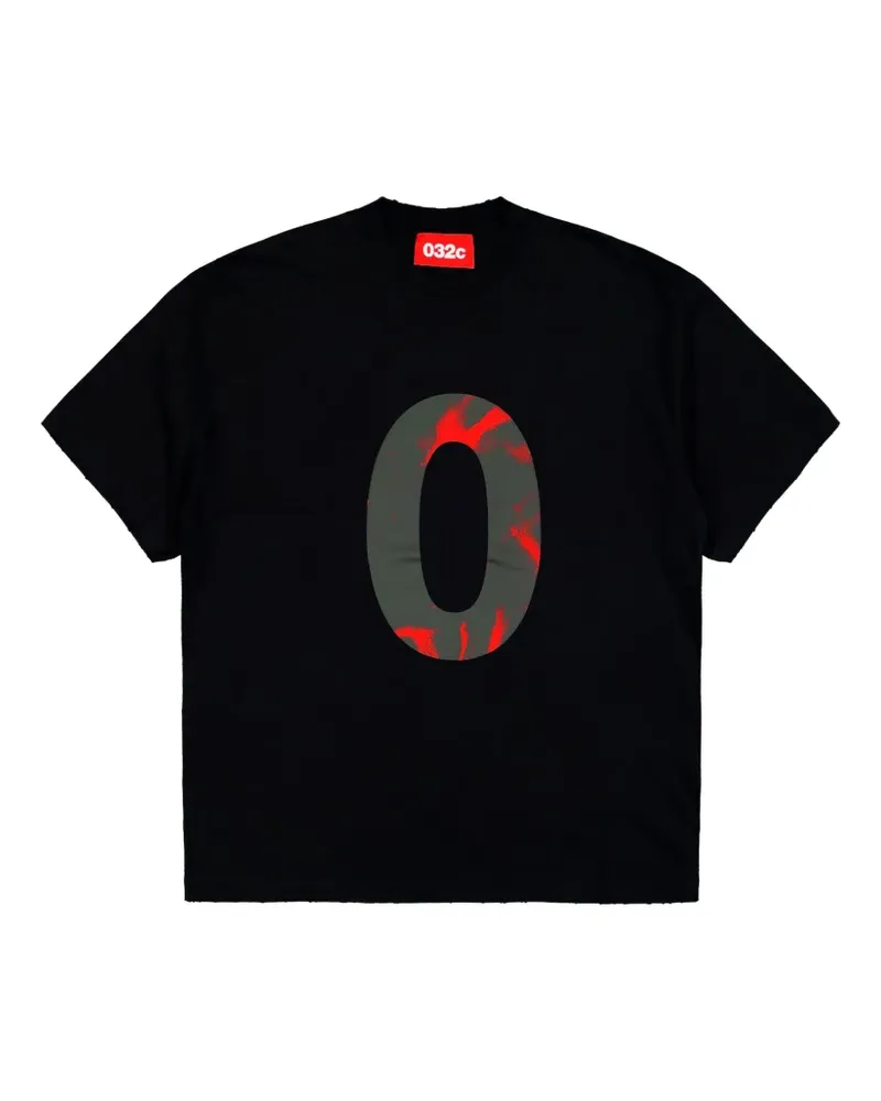 032c Klassisches T-Shirt - Schwarz Schwarz