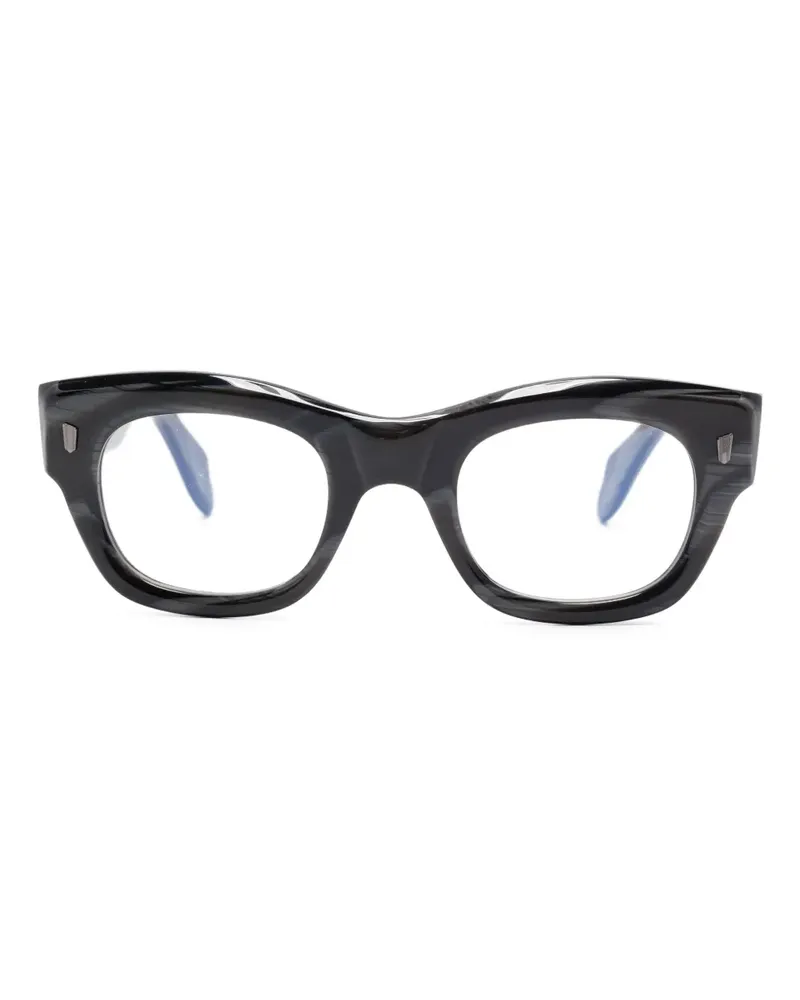 Cutler and Gross geometric-frame glasses - Schwarz Schwarz
