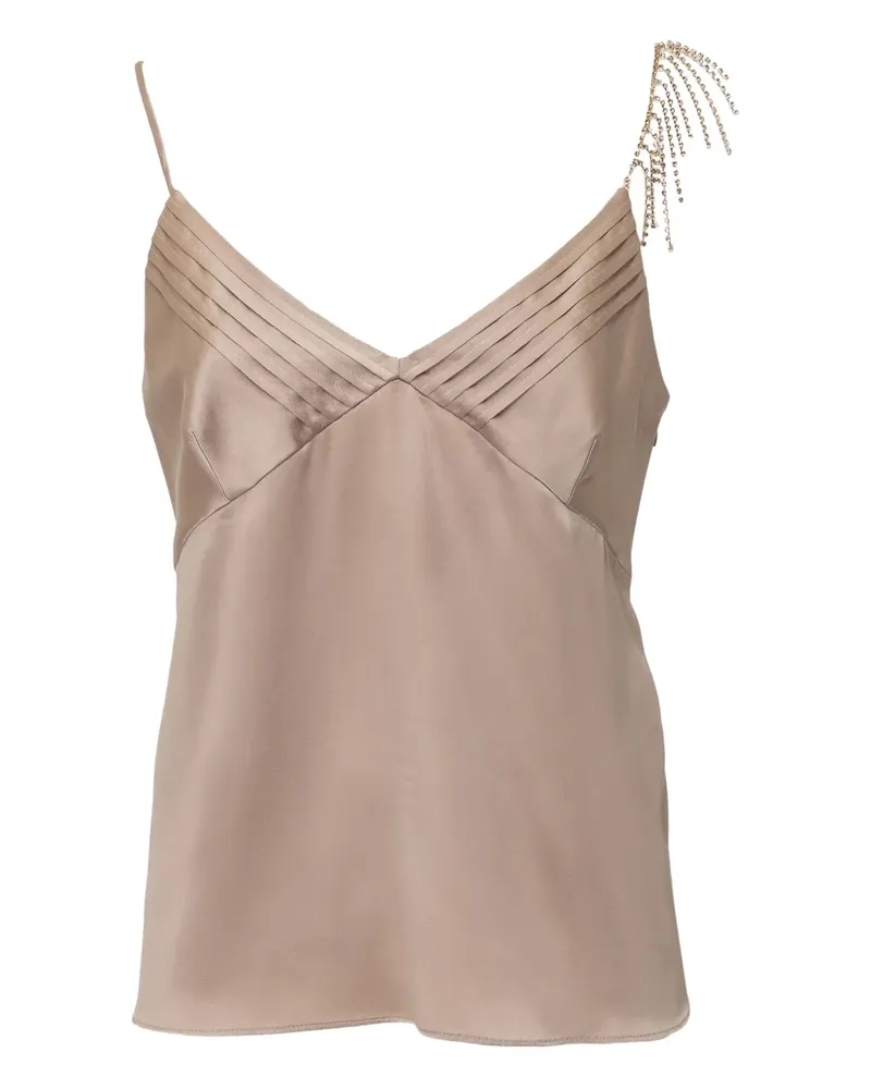 Max Mara Oberteil aus Satin - Nude Nude