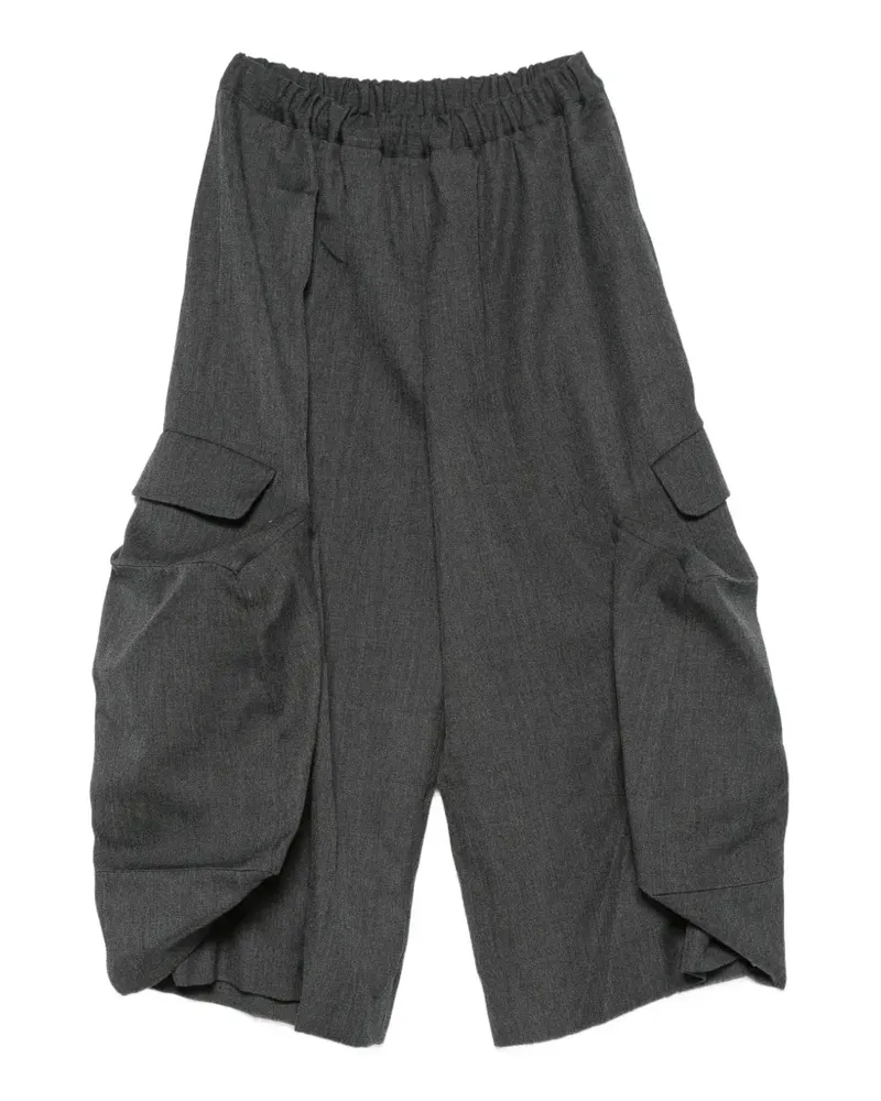 Comme des Garçons draped-design cargo-pocket trousers - Grau Grau