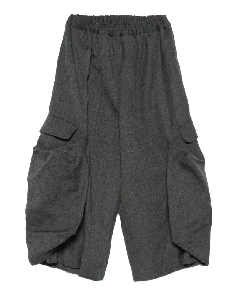 Comme des Garçons Drapierte Hose mit Cargotaschen - Grau Grau