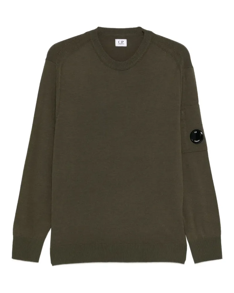 C.P. Company Pullover mit Linsen-Detail - Grün Grün