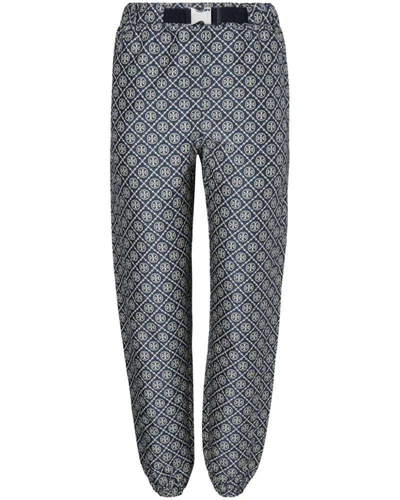 Tory Burch Jacquard-Hose mit T-Monogramm - Blau Blau