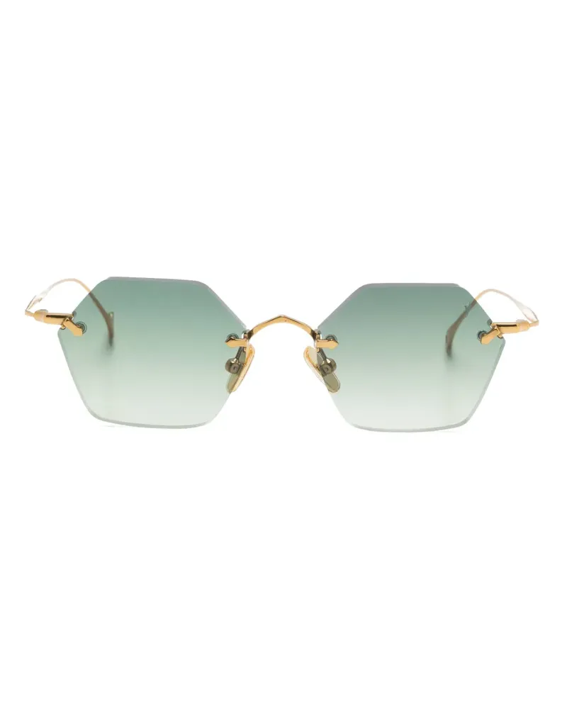 Eyepetizer Carnaby Sonnenbrille mit geometrischem Gestell - Gold Gold