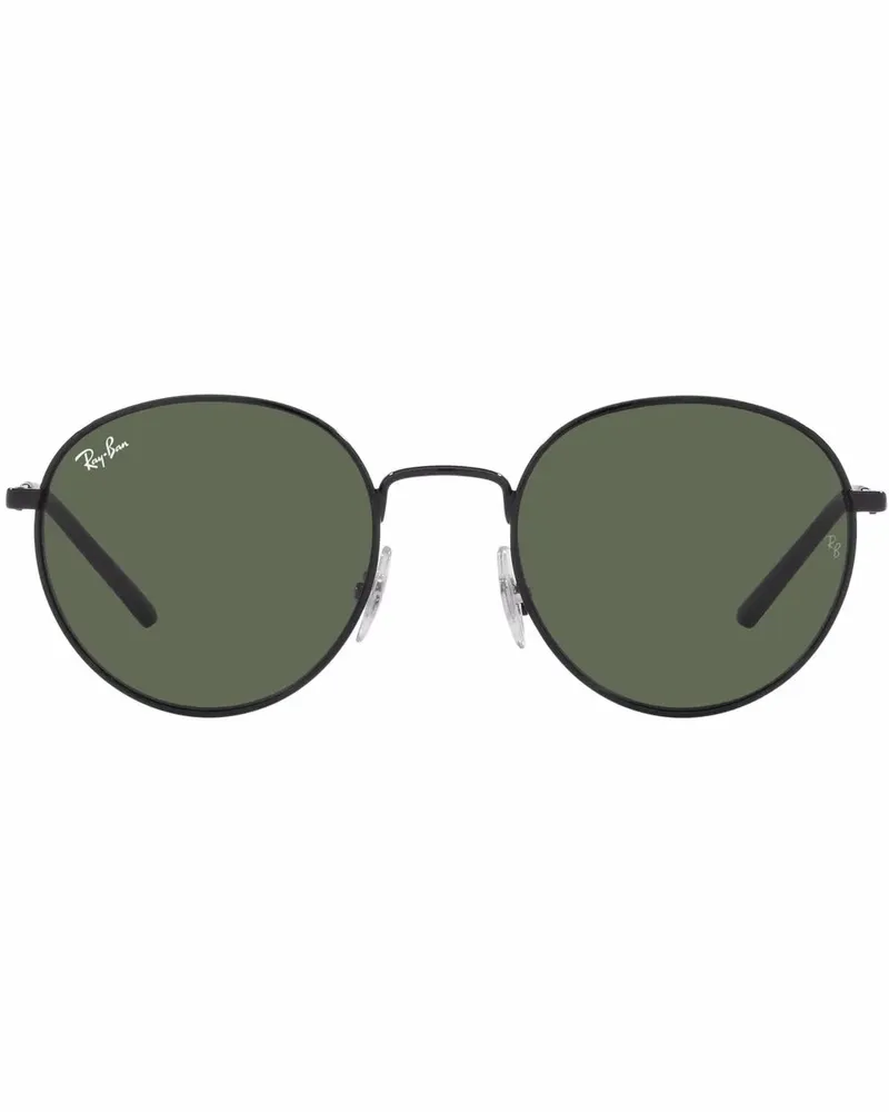 Ray Ban Sonnenbrille mit rundem Gestell - Schwarz Schwarz