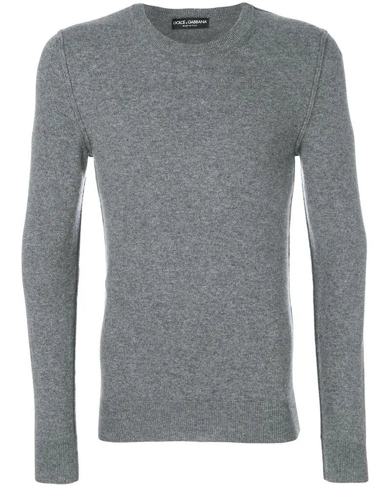 Dolce & Gabbana Klassischer Kaschmirpullover - Grau Grau