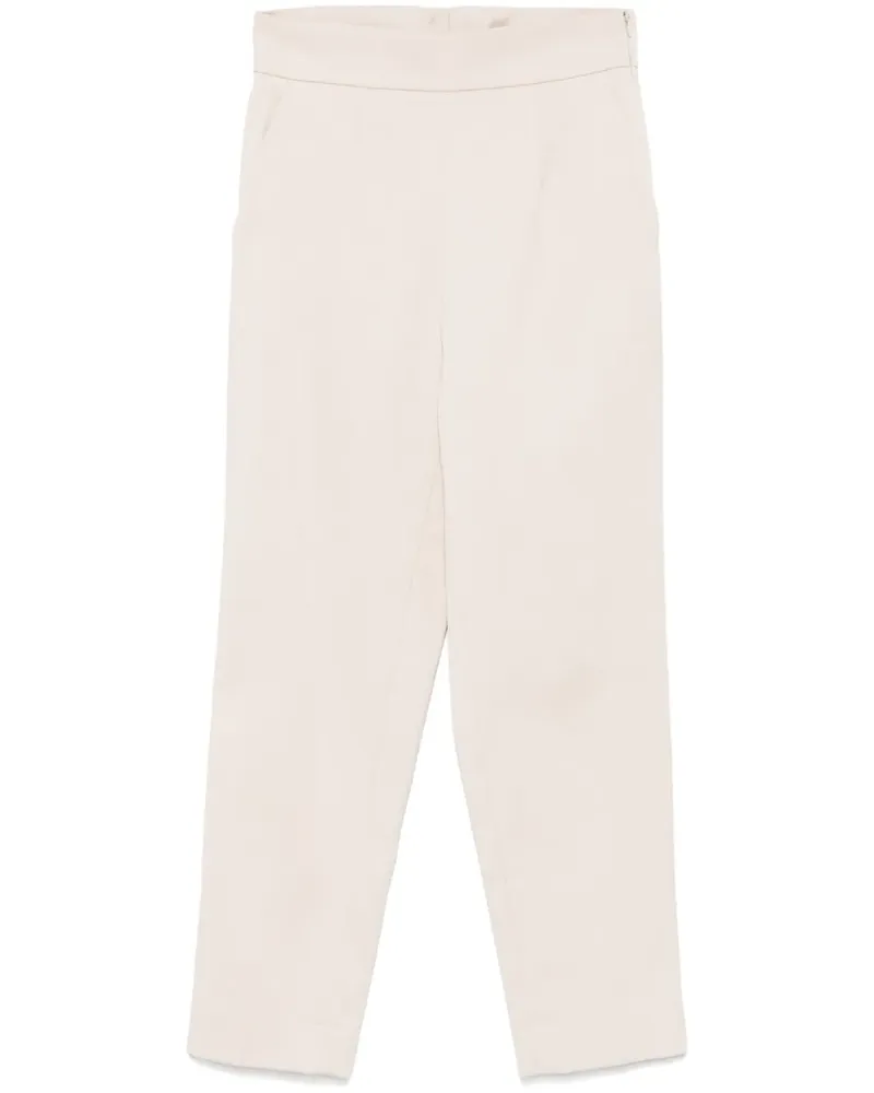 forte_forte Klassische Tapered-Hose - Nude Nude