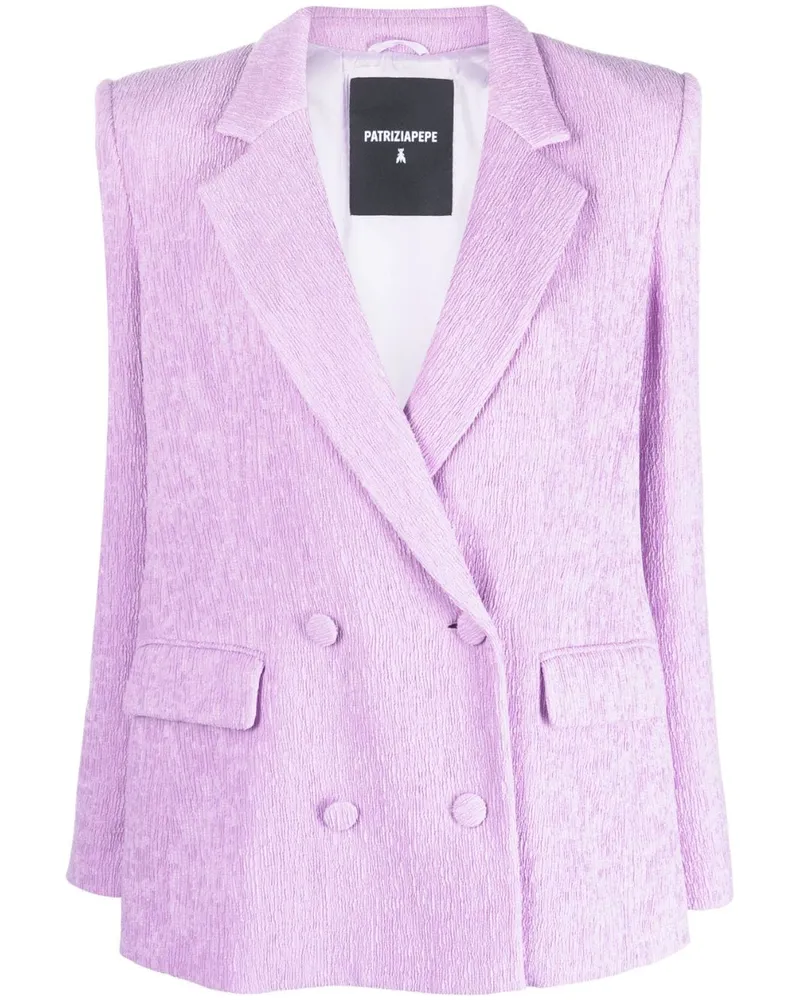 Patrizia Pepe Blazer mit fallendem Revers Violett