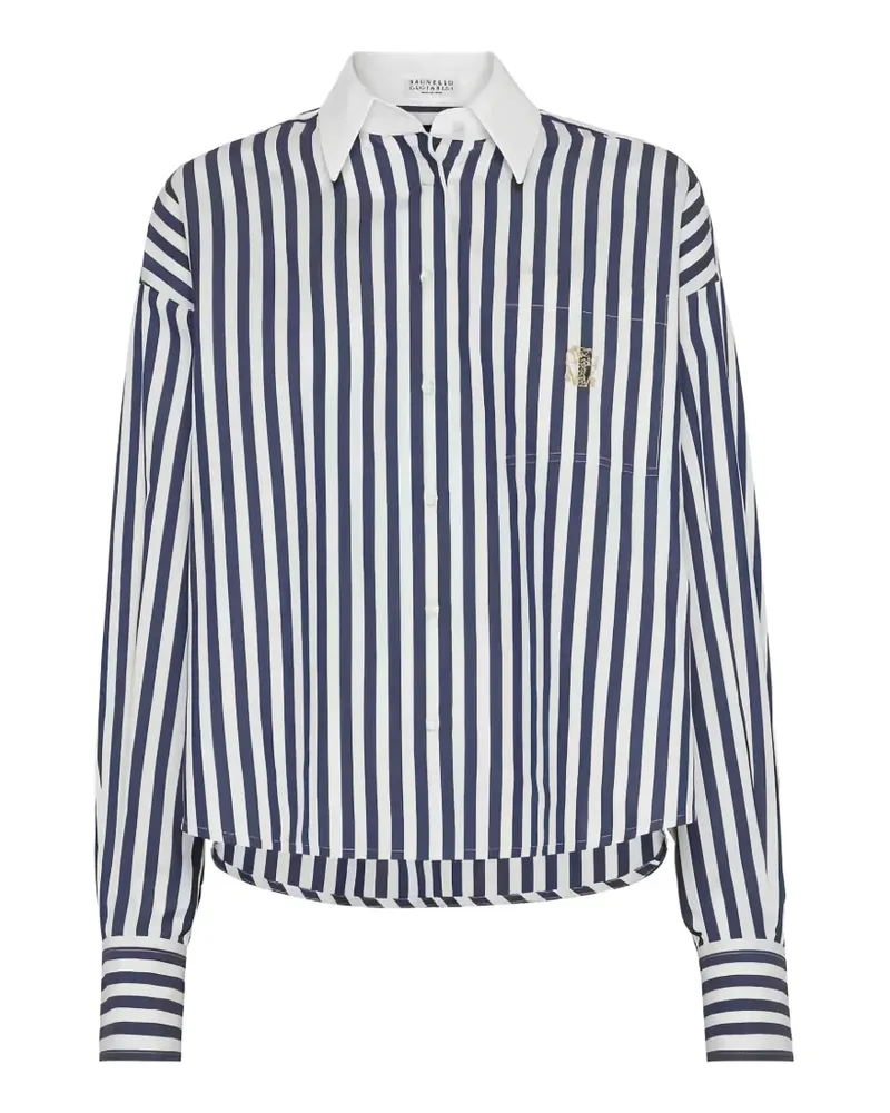 Brunello Cucinelli striped shirt - Blau Blau